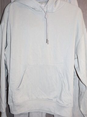 H&M Sage Green Two-Piece Hoodie & Sweatpants Set – Size Medium